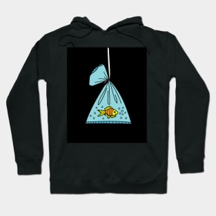 Cute Goldfish Fish In The Aquarium Hoodie